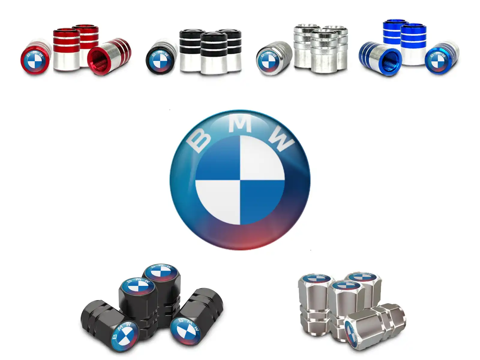 BMW Cappelli Stelo Valvola Auto Design Bombato